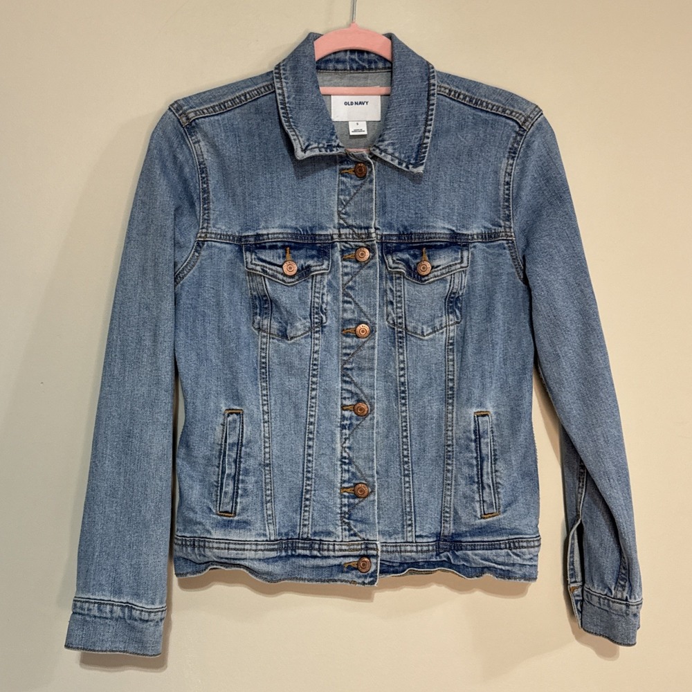 Old Navy Denim Classic Trucker Denim Jacket Size Small Blue #179